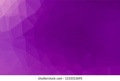 Light Purple vector polygonal background. An elegant bright illustration with gradient. The elegant pattern can be used as part of a brand book.