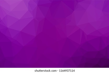 Light Purple vector polygonal background. Creative geometric illustration in Origami style with gradient. The polygonal design can be used for your web site.