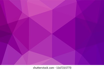 Light Purple vector polygonal background. Creative geometric illustration in Origami style with gradient. A completely new design for your business.
