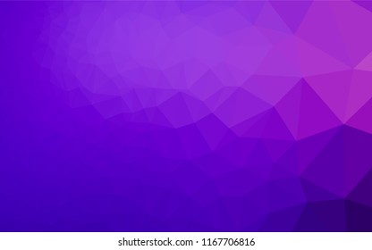 Light Purple vector polygonal background. Colorful illustration in abstract style with gradient. The elegant pattern can be used as part of a brand book.