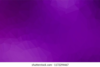 Light Purple vector polygonal background. Glitter abstract illustration with an elegant design. A completely new template for your business design.