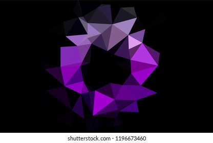 Light Purple vector polygonal background. Triangular geometric sample with gradient.  The template can be used as a background for cell phones.