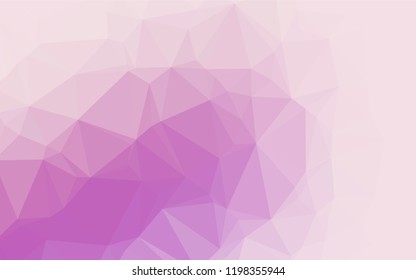 Light Purple vector polygonal background. A sample with polygonal shapes. The elegant pattern can be used as part of a brand book.