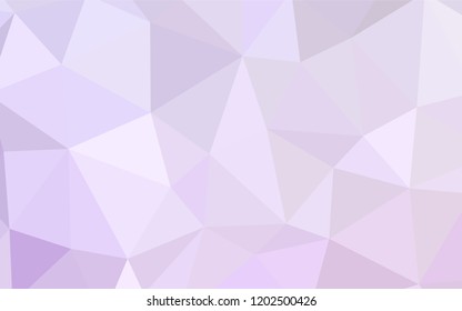 Light Purple vector polygonal background. Creative geometric illustration in Origami style with gradient. Polygonal design for your web site.