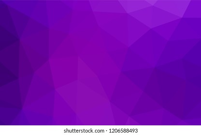 Light Purple vector polygonal background. Geometric illustration in Origami style with gradient.  The textured pattern can be used for background.