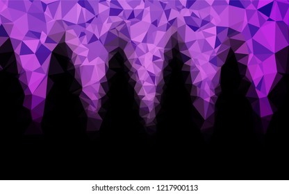 Light Purple vector polygonal background. Shining colored illustration in a Brand new style. Brand new design for your business.