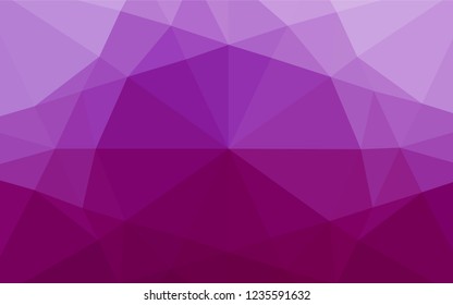 Light Purple vector polygonal background. A sample with polygonal shapes. The polygonal design can be used for your web site.