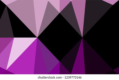 Light Purple vector polygonal background. Glitter abstract illustration with an elegant design. The polygonal design can be used for your web site.