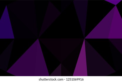 Light Purple vector polygonal background. Colorful illustration in abstract style with gradient. The completely new template can be used for your brand book.