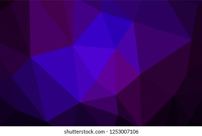 Light Purple vector polygonal background. Glitter abstract illustration with an elegant triangles. Pattern for a brand book's backdrop.