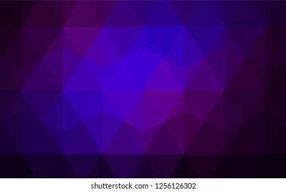 Light Purple vector polygonal background. Glitter abstract illustration with an elegant triangles. New template for your brand book.
