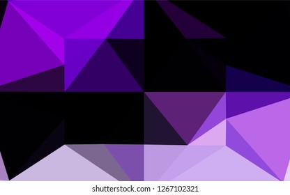 Light Purple vector polygonal background. Modern geometrical abstract illustration with gradient. The polygonal design can be used for your web site.