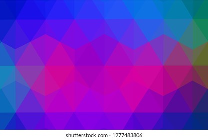 Light Purple vector polygonal background. Colorful illustration in abstract style with triangles. Triangular pattern for your design.