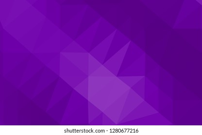 Light Purple vector polygonal background. Colorful illustration in abstract style with gradient. Template for a cell phone background.