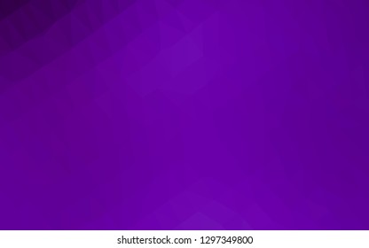 Light Purple vector polygonal background. Glitter abstract illustration with an elegant design. Template for a cell phone background.