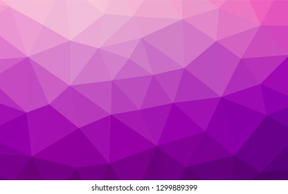 Light Purple vector polygonal background. Glitter abstract illustration with an elegant design. Brand new design for your business.