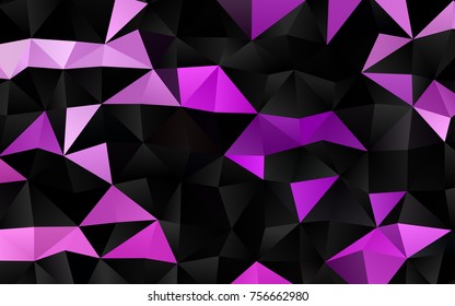 Light Purple vector polygonal background. Modern geometrical abstract illustration with gradient. Brand-new style for your business design.