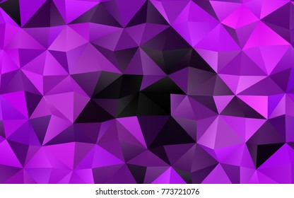 Light Purple vector polygonal background. Brand-new colored illustration in blurry style with gradient. A completely new design for your business.