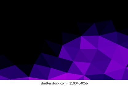 Light Purple vector polygonal polygonal. Brand new colored illustration in blurry style with gradient. Brand new style for your business design.