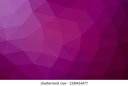 Light Purple vector polygonal polygonal. Colorful abstract illustration with gradient. The elegant pattern can be used as part of a brand book.