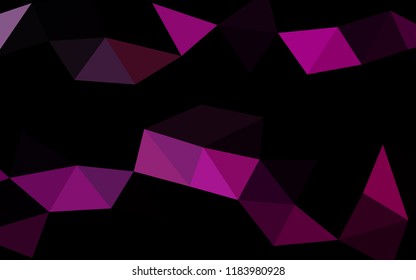 Light Purple vector polygonal polygonal. A completely new color illustration in a vague style. The textured pattern can be used for background.