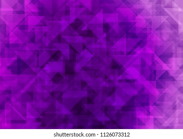 Light Purple vector polygonal polygonal. Creative illustration in halftone style with gradient. Brand new style for your business design.