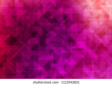 Light Purple vector polygonal polygonal. Glitter abstract illustration with an elegant design. The elegant pattern can be used as part of a brand book.