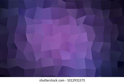 Light Purple vector polygonal illustration, which consist of rectangles. Rectangular pattern for your business design. Geometric background in Origami style with gradient. 