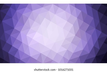 Light Purple vector polygonal illustration, which consist of triangles. Triangular design for your business. Creative geometric background in Origami style with gradient