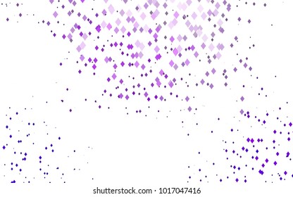 Light Purple vector polygonal illustration, which consist of rectangles. Rectangular pattern for your business design. Geometric background in Origami style with gradient. 
