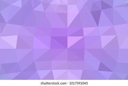 Light Purple vector polygonal illustration, which consist of triangles. Triangular pattern for your business design. Geometric background in Origami style with gradient. 