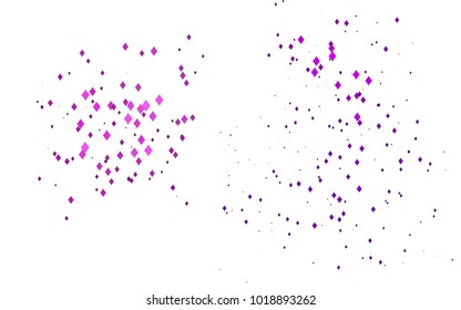 Light Purple vector polygonal illustration consisting of rectangles. Rectangular design for your business. Creative geometric background in origami style with gradient.