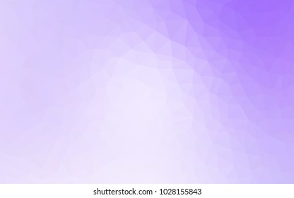 Light Purple vector polygonal illustration, which consist of triangles. Triangular pattern for your business design. Geometric background in Origami style with gradient. 