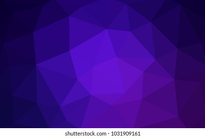 Light Purple vector polygonal illustration, which consist of triangles. Triangular design for your business. Creative geometric background in Origami style with gradient