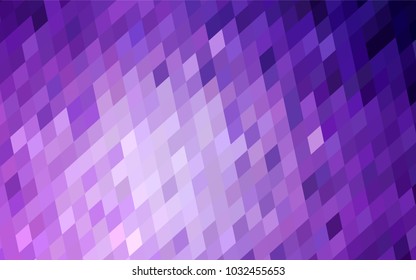 Light Purple vector polygonal illustration consisting of rectangles. Rectangular design for your business. Creative geometric background in origami style with gradient.