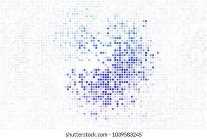 Light Purple vector polygonal illustration consisting of rectangles. Rectangular design for your business. Creative geometric background in origami style with gradient.