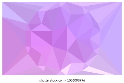 Light Purple vector polygonal illustration, which consist of triangles with a gemstone in center. Triangular design of a huge diamond for your business. Creative geometric background of gems.