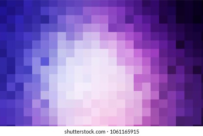 Light Purple vector polygonal illustration, which consist of rectangles. Rectangular pattern for your business design. Geometric background in Origami style with gradient. 