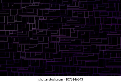 Light Purple vector polygonal illustration consisting of rectangles. Rectangular design for your business. Creative geometric background in origami style with gradient.