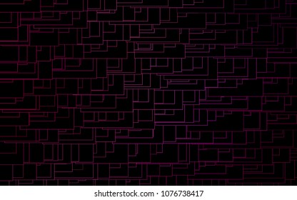 Light Purple vector polygonal illustration consisting of rectangles. Rectangular design for your business. Creative geometric background in origami style with gradient.
