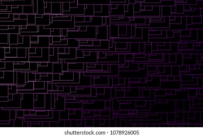 Light Purple vector polygonal illustration consisting of rectangles. Rectangular design for your business. Creative geometric background in origami style with gradient.