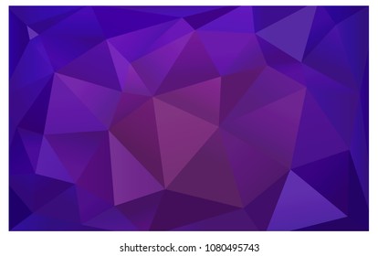 Light Purple vector polygonal illustration, which consist of triangles. Triangular design for your business. Creative geometric background in Origami style with gradient