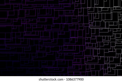 Light Purple vector polygonal illustration consisting of rectangles. Rectangular design for your business. Creative geometric background in origami style with gradient.
