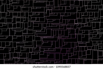 Light Purple vector polygonal illustration consisting of rectangles. Rectangular design for your business. Creative geometric background in origami style with gradient.