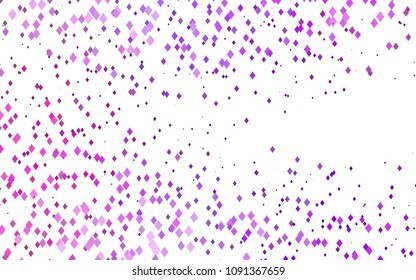 Light Purple vector polygonal illustration, which consist of rectangles. Rectangular pattern for your business design. Geometric background in Origami style with gradient. 