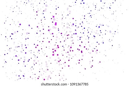 Light Purple vector polygonal illustration, which consist of rectangles. Rectangular pattern for your business design. Geometric background in Origami style with gradient. 
