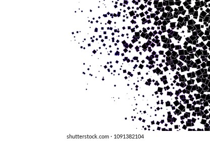Light Purple vector polygonal illustration consisting of rectangles. Rectangular design for your business. Creative geometric background in origami style with gradient.