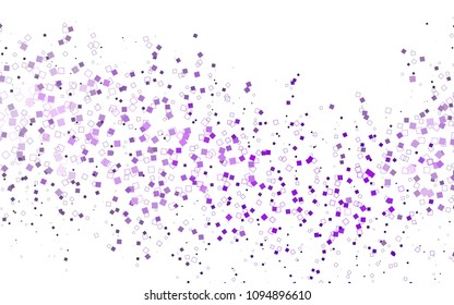Light Purple vector polygonal illustration, which consist of rectangles. Rectangular pattern for your business design. Geometric background in Origami style with gradient. 
