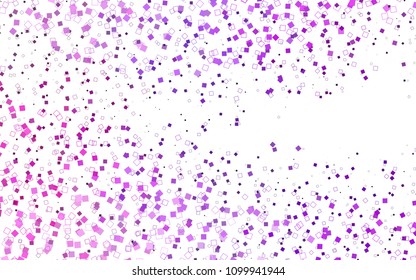 Light Purple vector polygonal illustration, which consist of rectangles. Rectangular pattern for your business design. Geometric background in Origami style with gradient. 