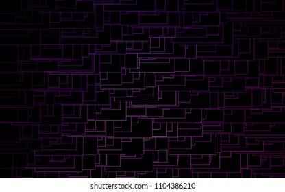 Light Purple vector polygonal illustration consisting of rectangles. Rectangular design for your business. Creative geometric background in origami style with gradient.